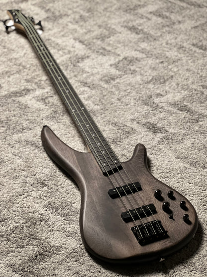 Ibanez Standard SR280E-TKF Electric Bass Guitar in Transparent Black Flat
