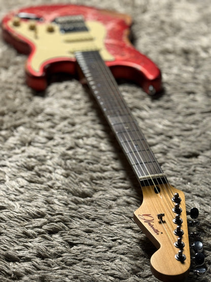 Dhatarattha Classic DST HSS in Pink Paisley with Rosewood FB and Nitrocellulose Lacquer Relic