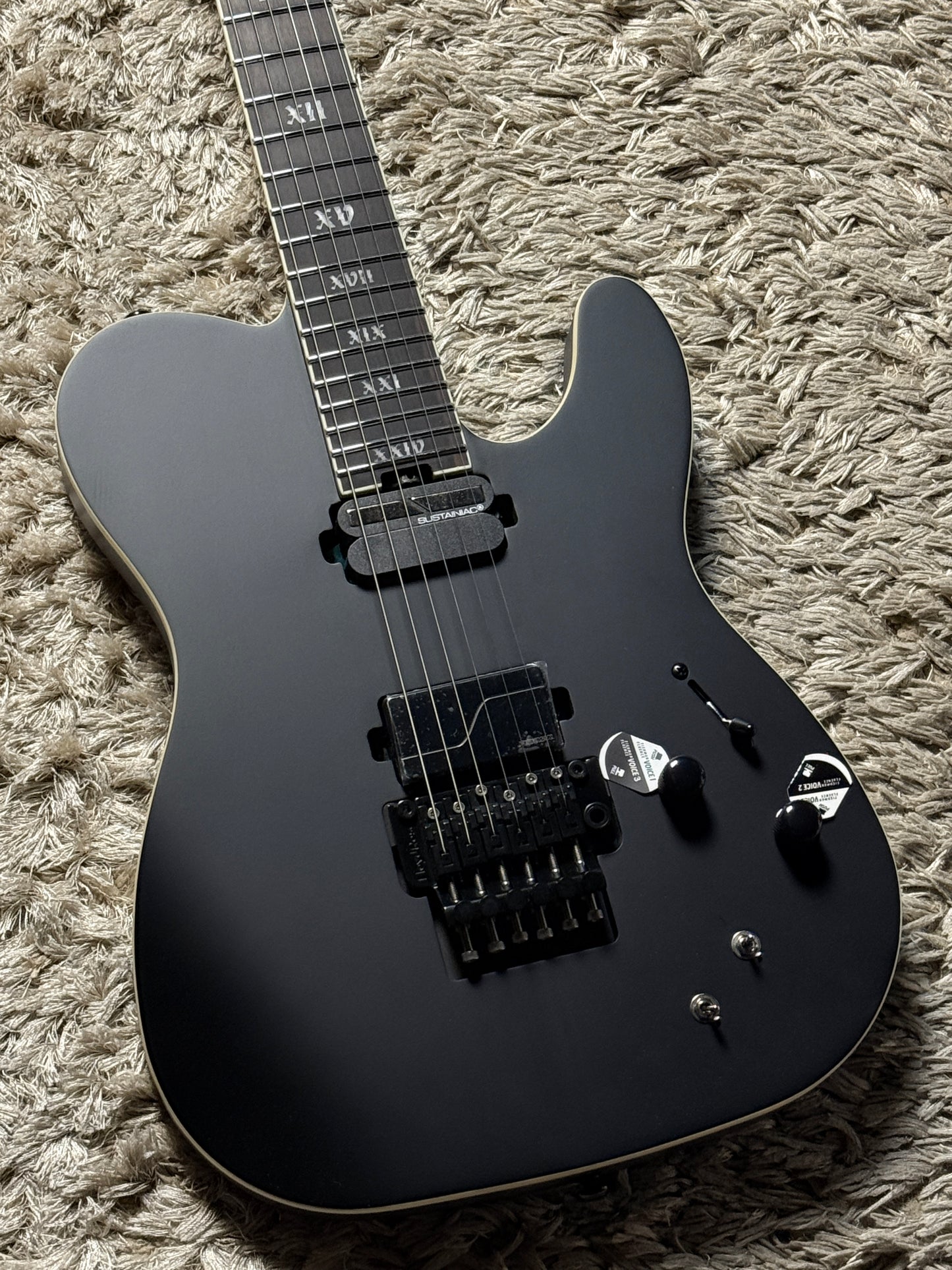Schecter PT FR-S SLS Elite Evil Twin in Satin Black W26010893
