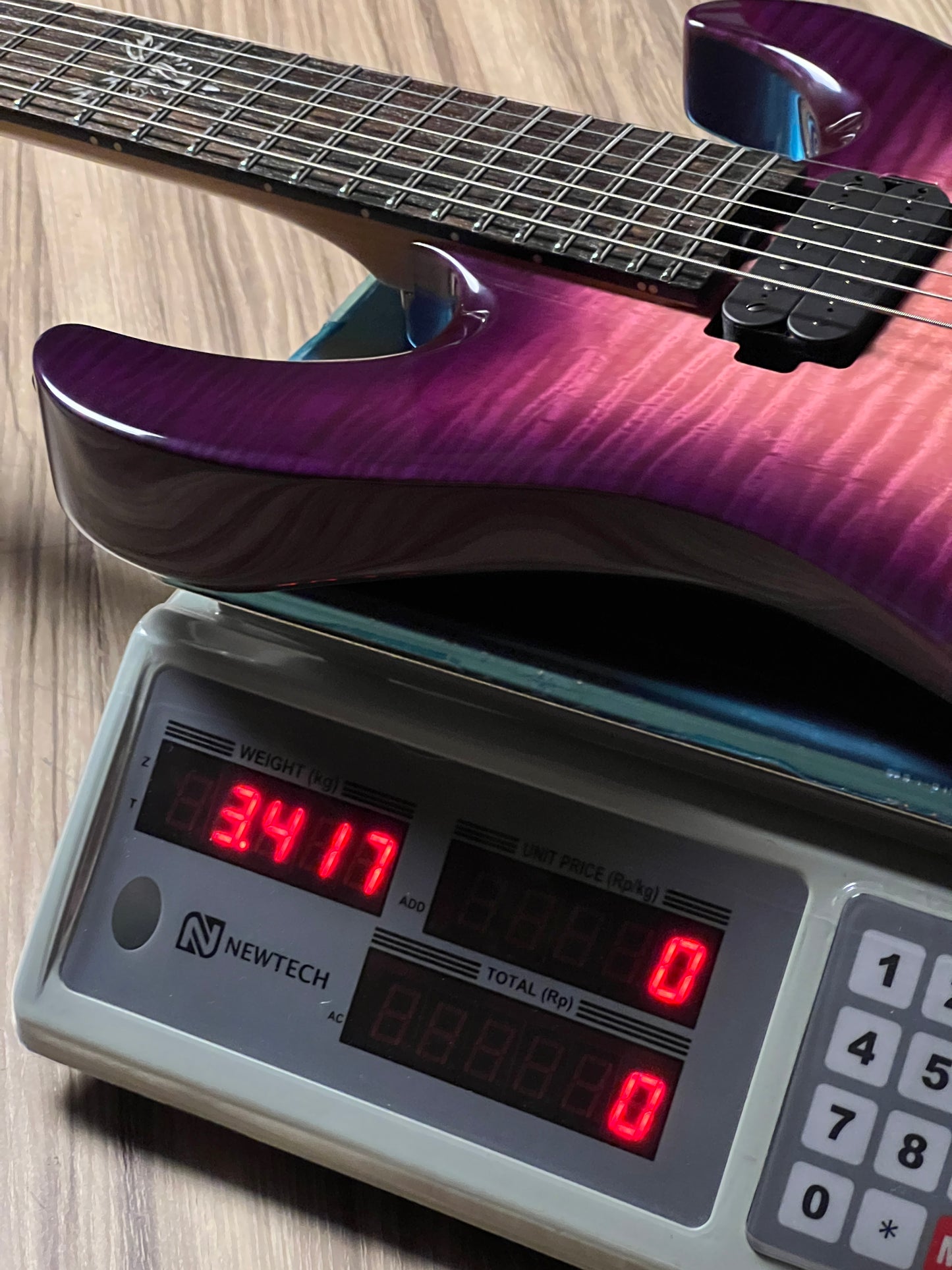 Shijie JA-7 Custom Shop in Transparent Purple Burst 2403