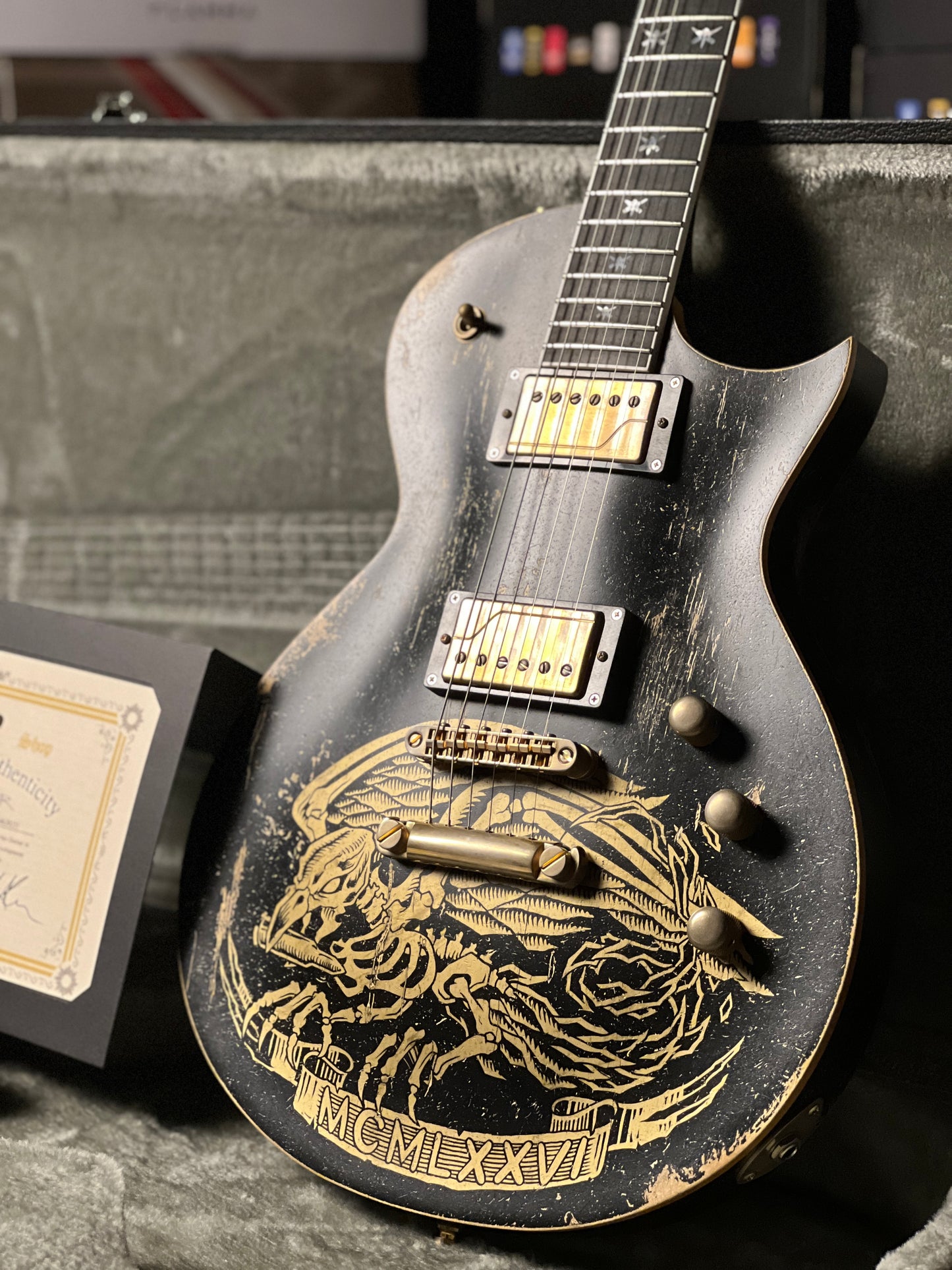 ESP Will Alder Signature Warbird Custom Shop in Distressed E4620231