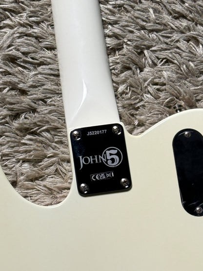 Fender John 5 Ghost Telecaster with Maple FB in Arctic White J5220177