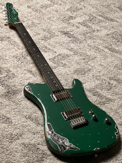 Dhatarattha Performance DTL in Aged Sherwood Green Over Black Paisley with RW FB and Nitrocellulose Lacquer Relic