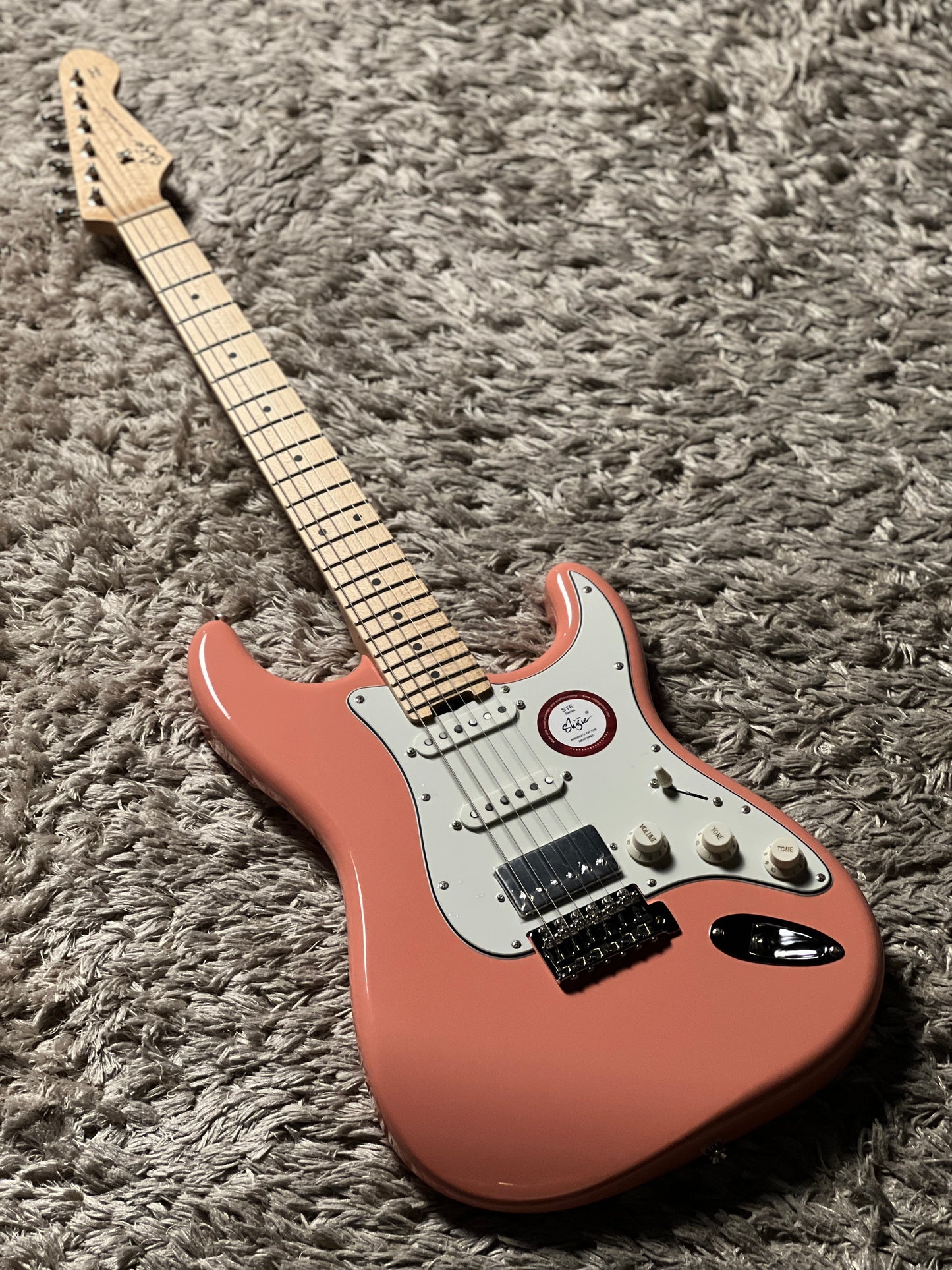 Shijie STE-CLASSIC HSS in Shell Pink with Maple FB 2024090