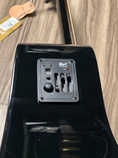 Cort Earth 60CE Acoustic Guitar in Black Gloss