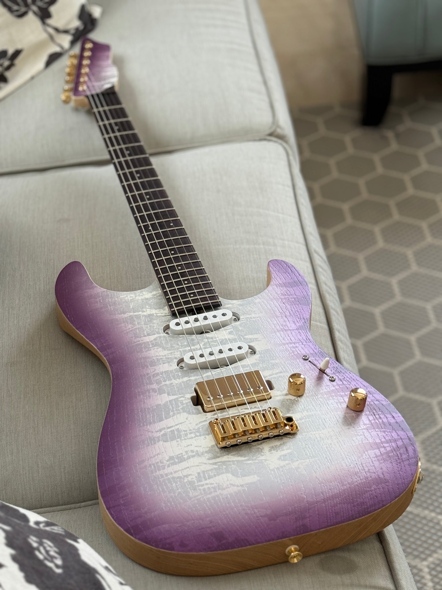 Saito S-622 SSH with Rosewood and Gold Hardware in Kunzite 253031