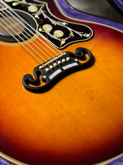 Epiphone Pre-war SJ-200 Rosewood Reissue Acoustic-electric Guitar in Vintage Sunburst