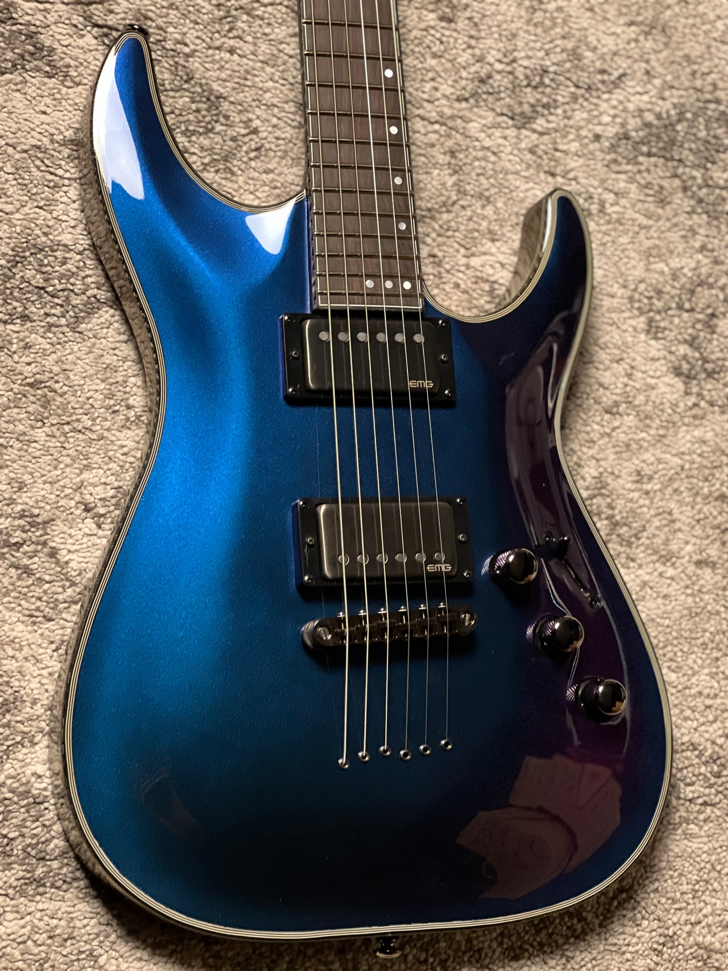 Schecter Hellraiser Hybrid C-1 UV in Ultra Violet W2370117