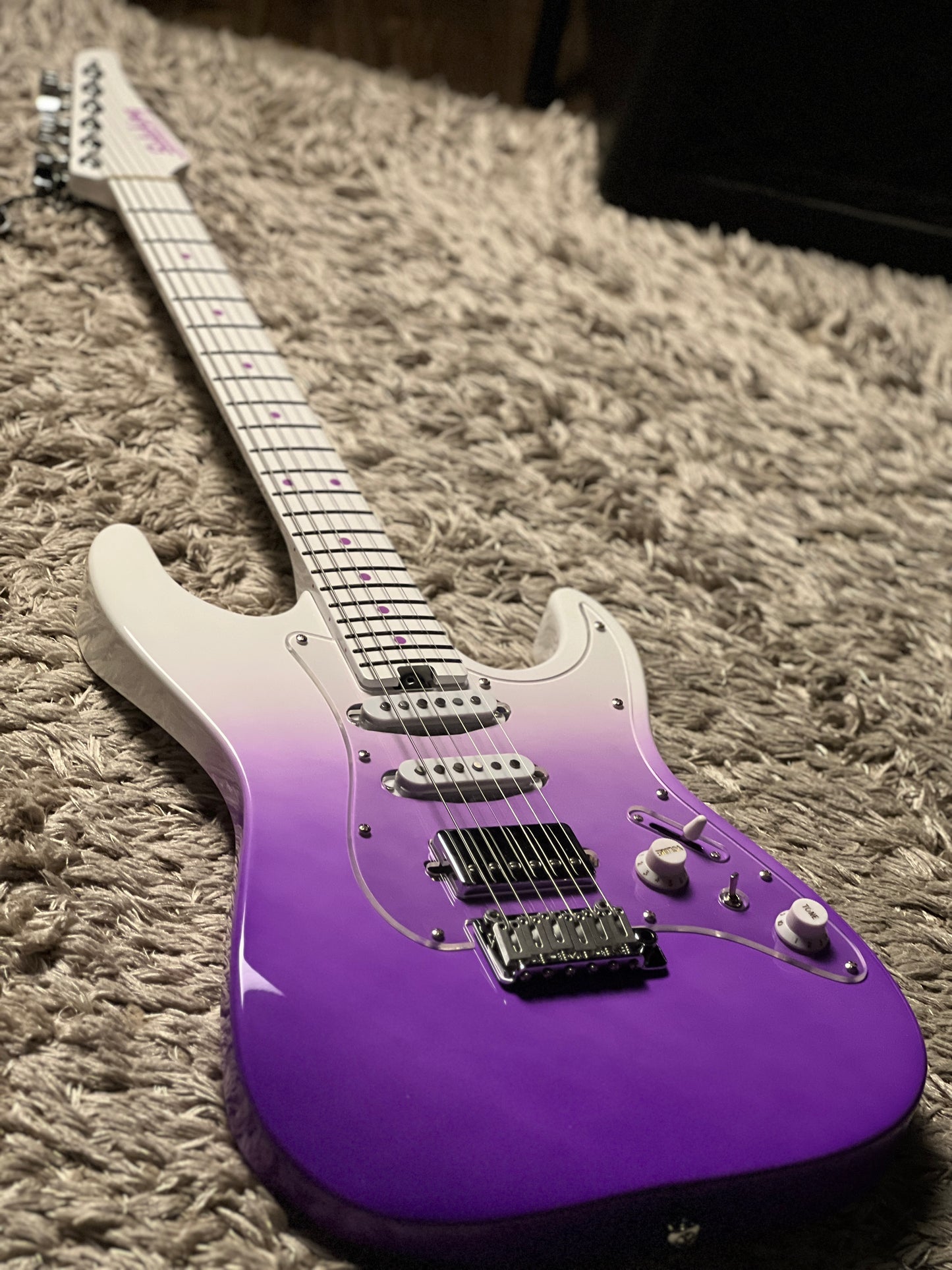 Soloking MS-2 Special in Royal Purple Fade with White Neck Limited Edition