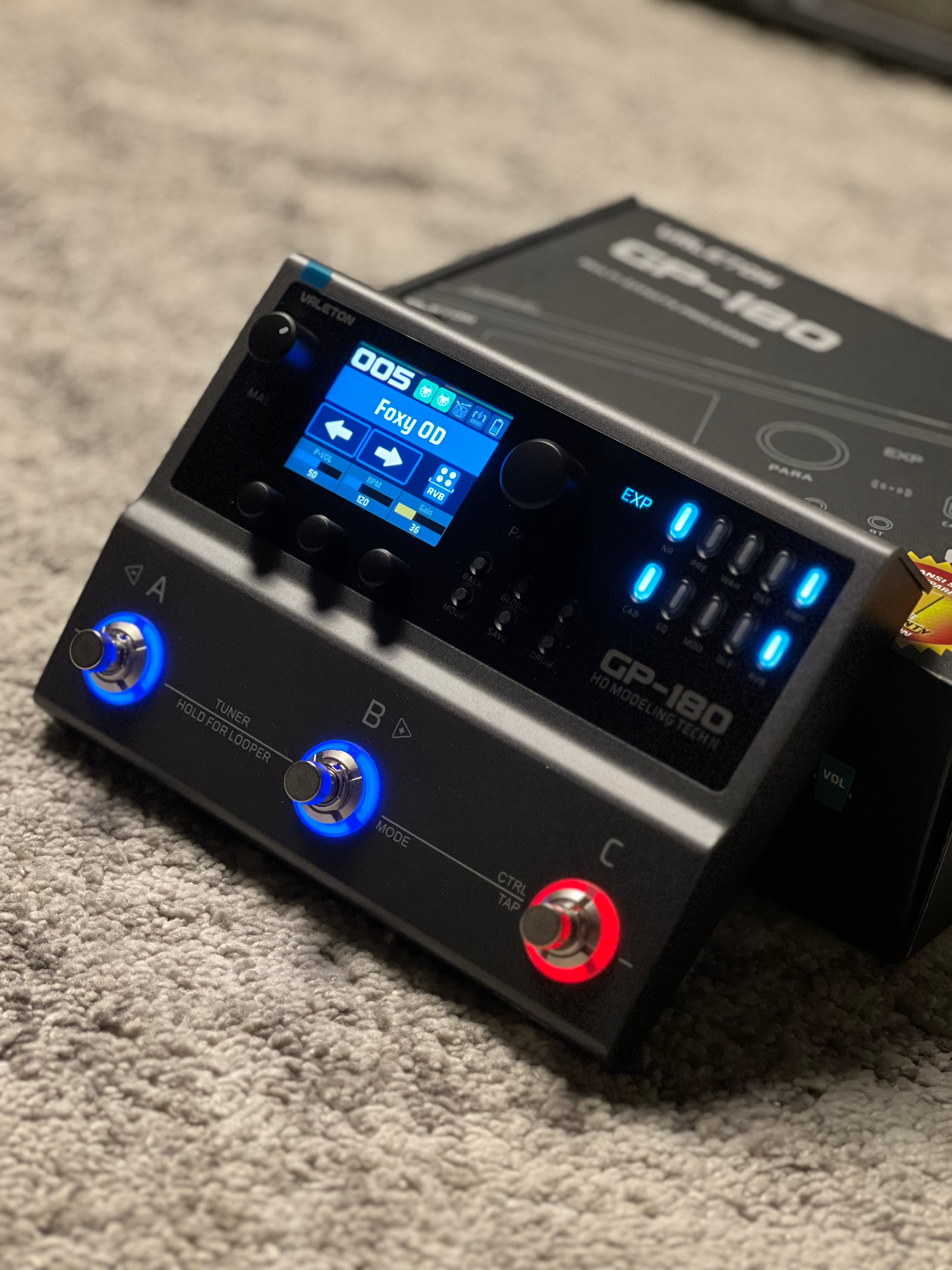 Valeton GP-180 Multi-FX, Amp Modeller & IR Loader Pedal