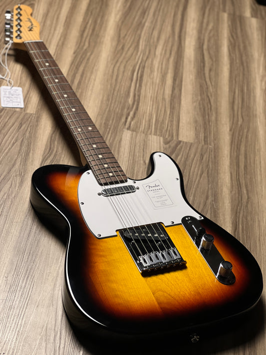 Fender Standard Telecaster w/White Pickguard, Laurel FB in 3-Color Sunburst