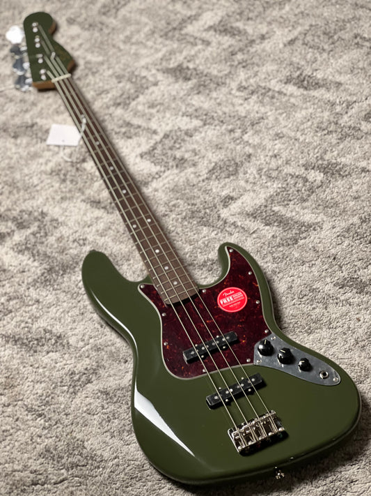 Squier FSR Classic Vibe 60s Jazz Bass with Laurel FB in Olive