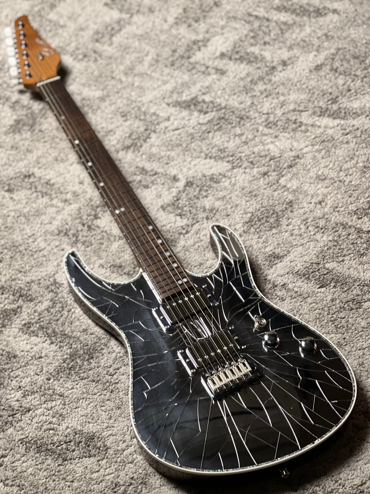 Dhatarattha Custom DST HH in Shattered Mirror with Rosewood FB