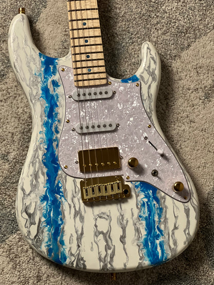 SLX X Dhatarattha Custom DST in Antarctic Shmear with Maple FB