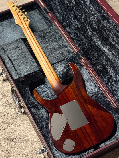 Ibanez Japan Custom Shop Visions IV1RG with Ebony FB in Amber I25306