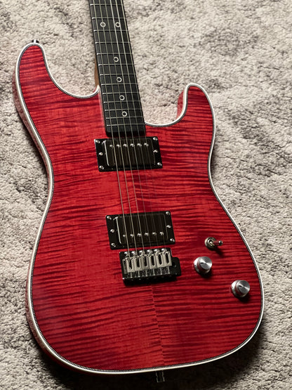 Dhatarattha Custom DST HH Flame in Crimson Red with Rosewood FB