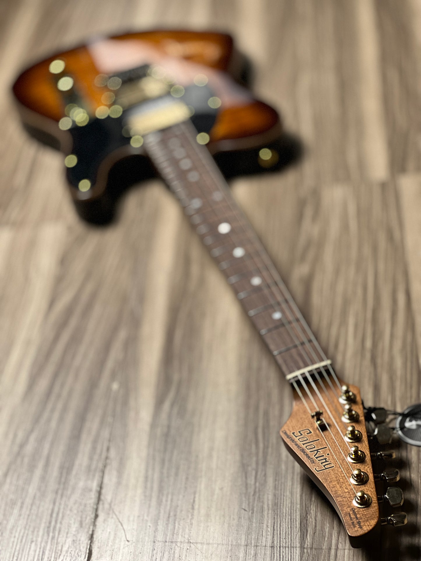 Soloking MT-1 FM 24 Deluxe HH MOD Fishman Fluence Gold in Shaded Edgeburst Nafiri Special Run