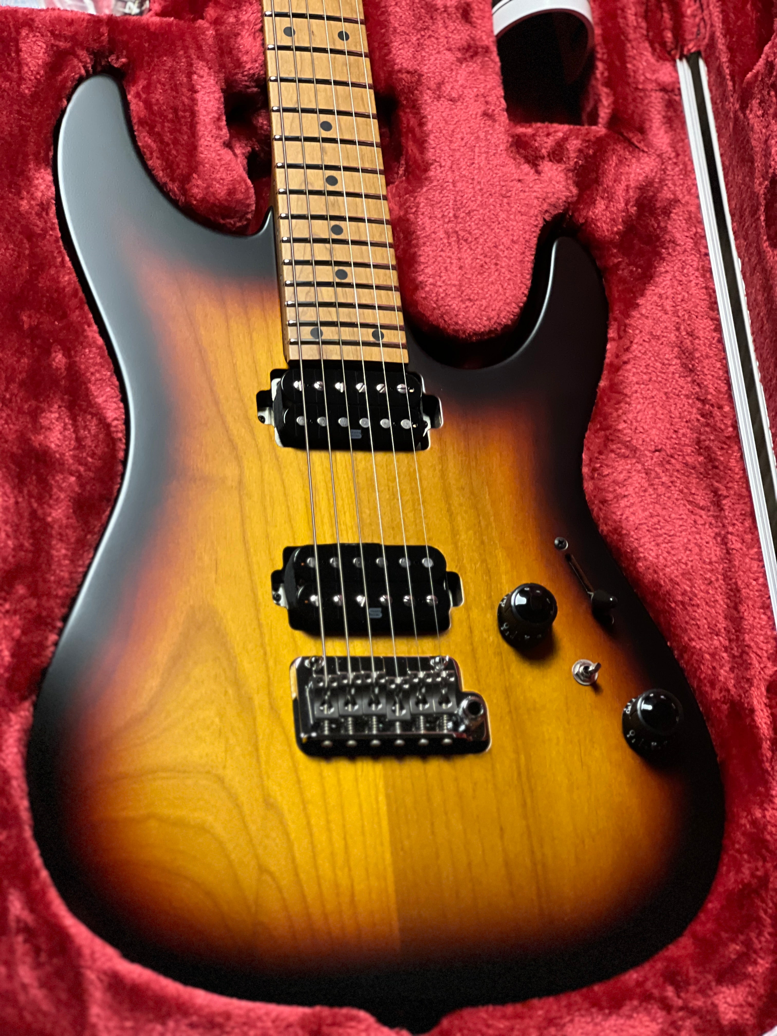 Ibanez Prestige Japan AZ2402-TFF in Tri Fade Burst Flat