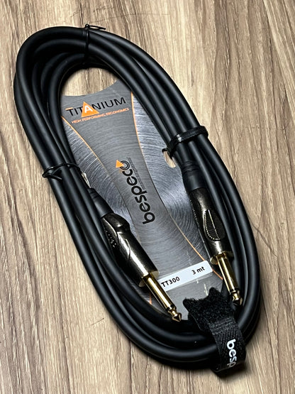 Bespeco TT300 Guitar Cable Titanium Series 3M