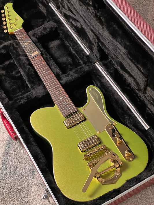 SQOE SETL1000FR Premium Caston Series Professional Limited Edition in Lime Green