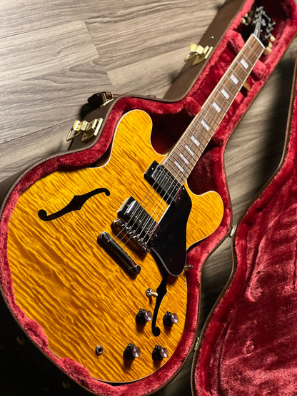 Gibson ES-335 Figured in Honey Amber w/Case 230340039
