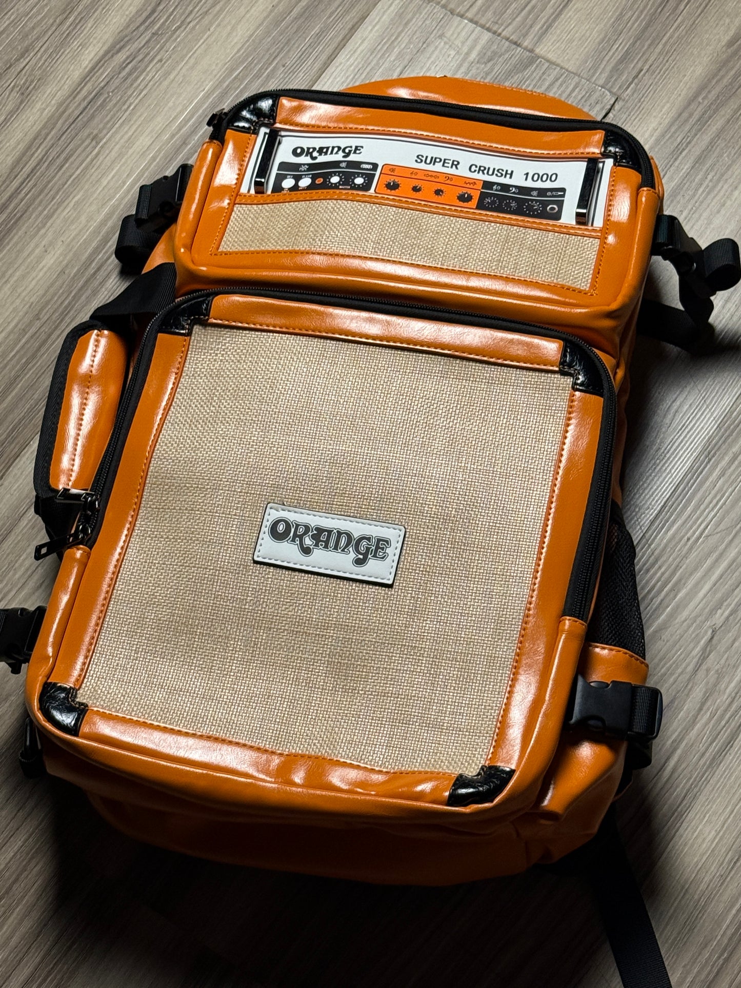 MOD Case Orange Super Crush Backpack in Orange Leather