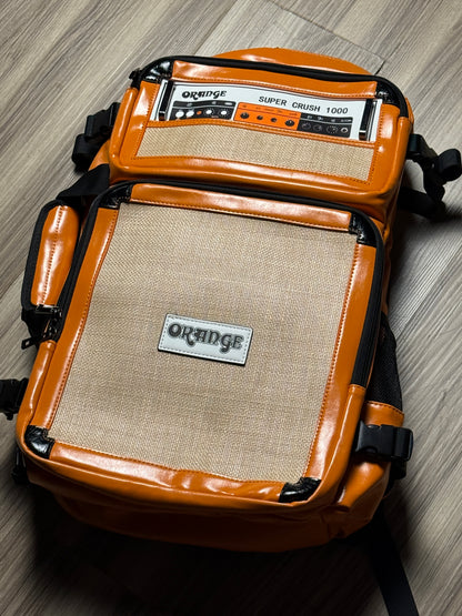 MOD Case Orange Super Crush Backpack in Orange Leather