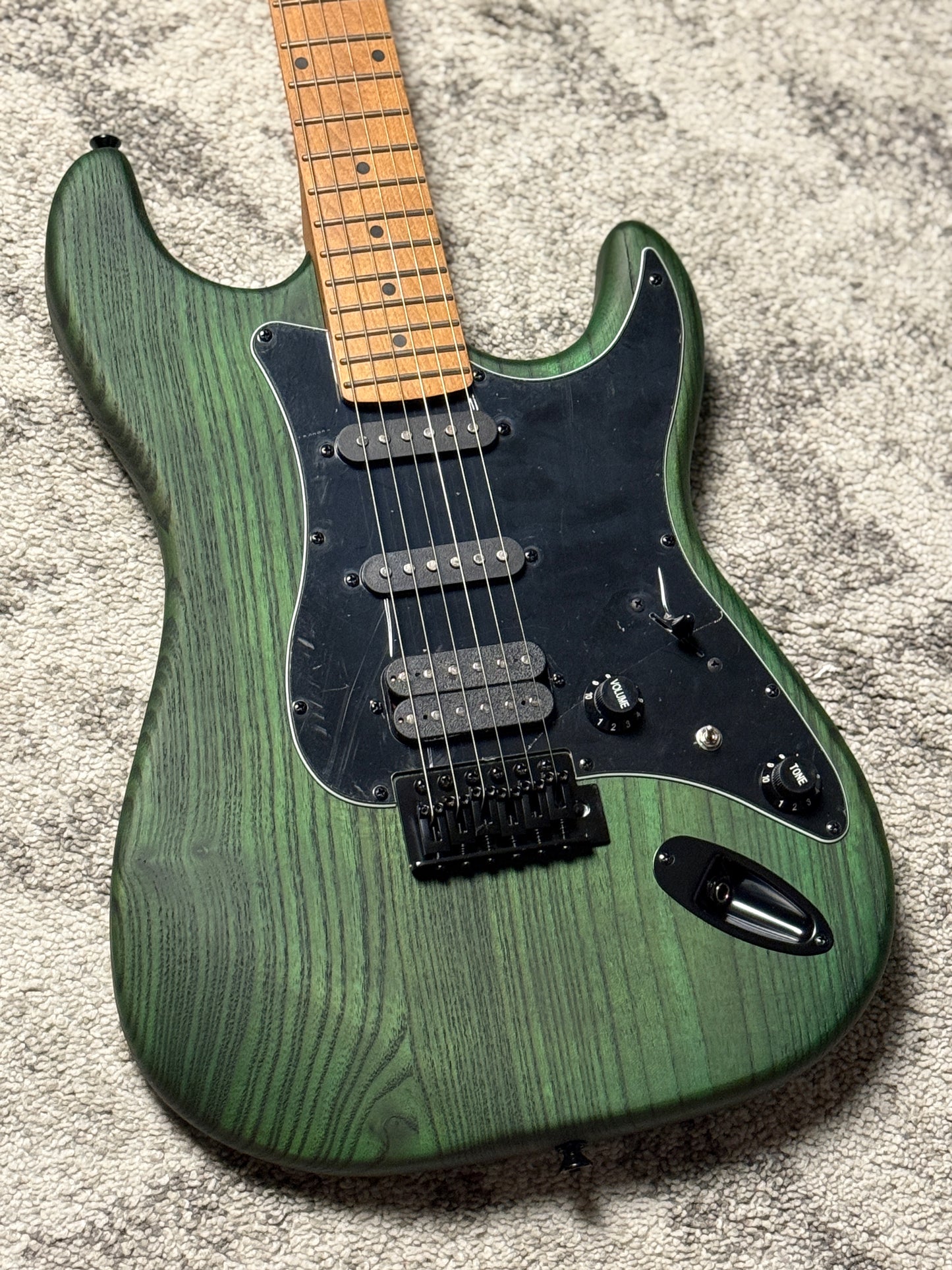 SQOE SEST650 GR HSS Ash Roasted Maple Series in Open Pore Green