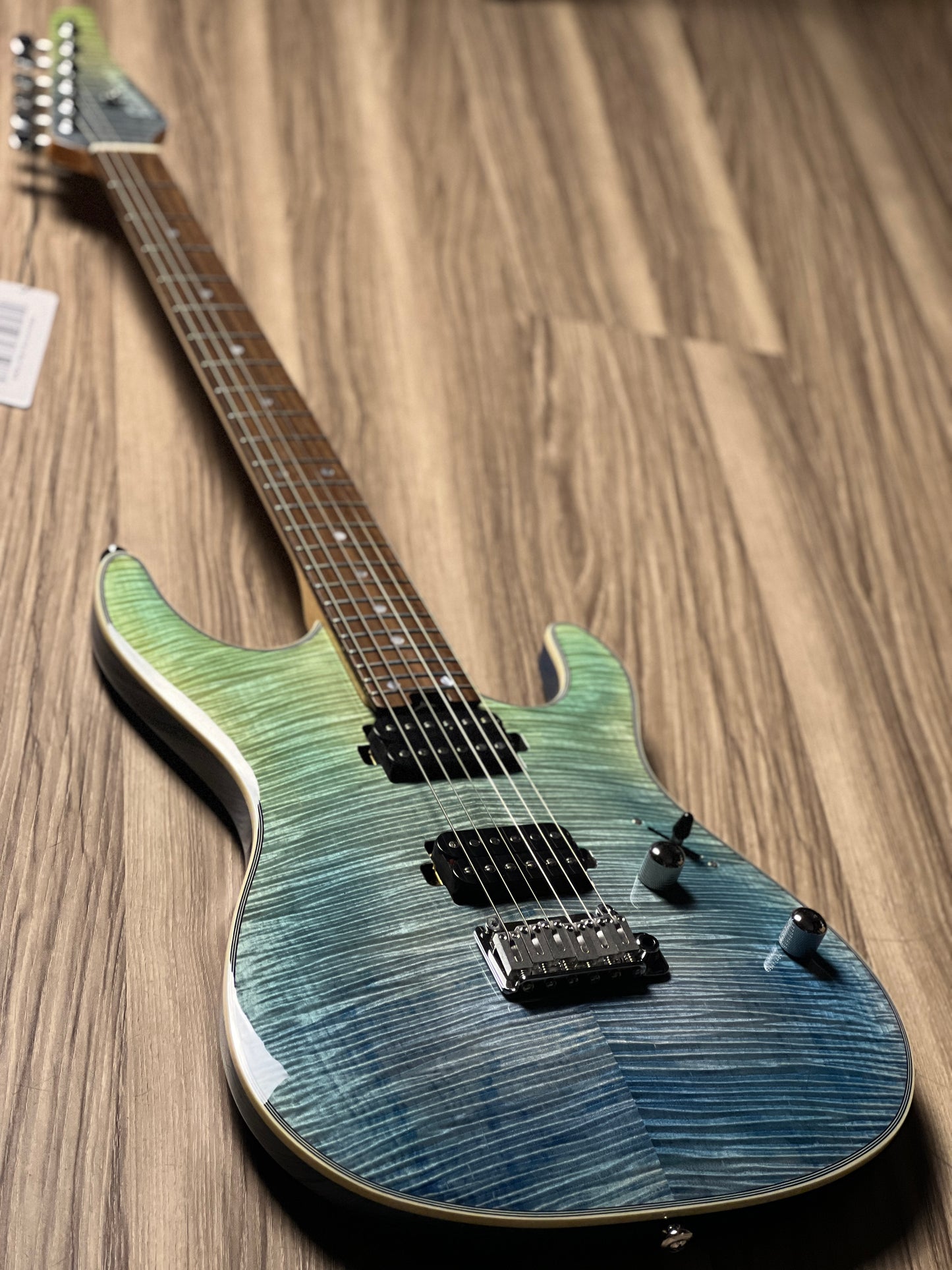 Soloking SM-24 HH Shredmaster with Rosewood FB in Trans Blue Fade