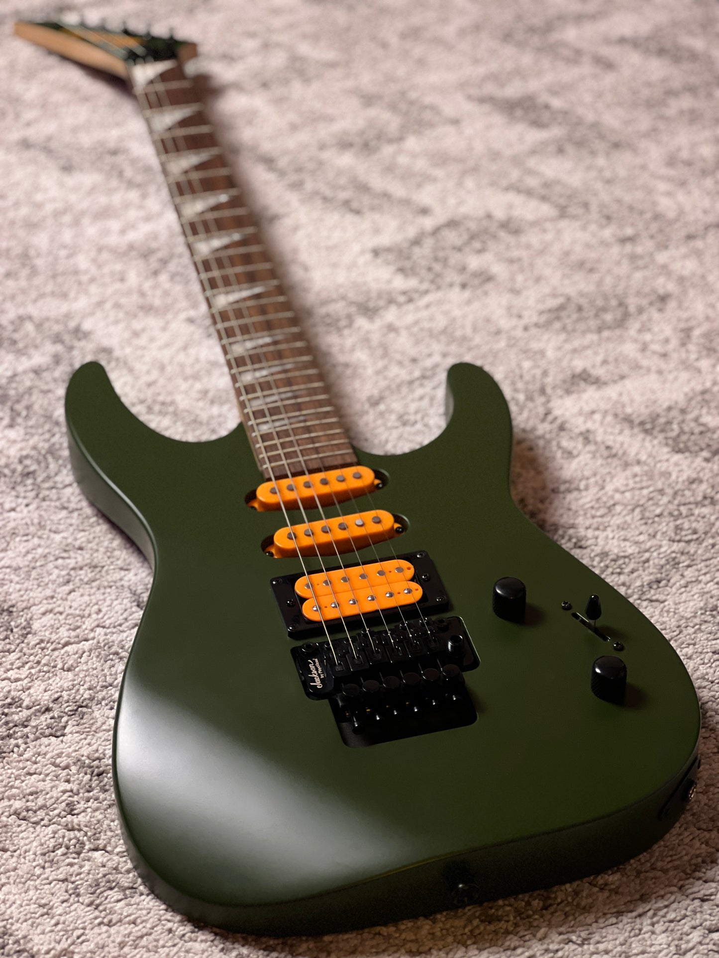 Jackson X Series Dinky DK3XR HSS with Laurel FB in Matte Army Drab