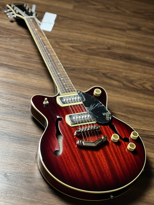Gretsch G2622-P90 Streamliner Center Block Double-Cut with Laurel FB in Claret Burst (USED)