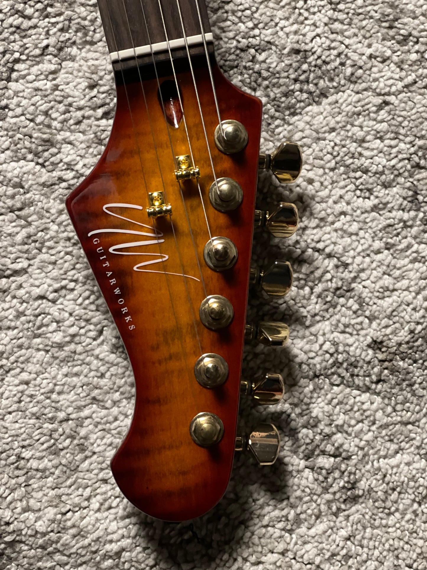 UW GuitarWorks Jazz Pop ST in Amber Burst