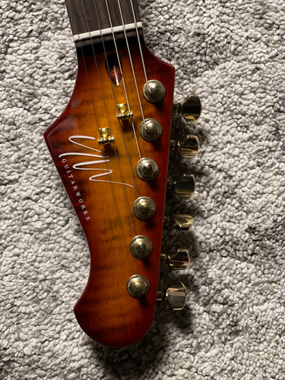 UW GuitarWorks Jazz Pop ST in Amber Burst