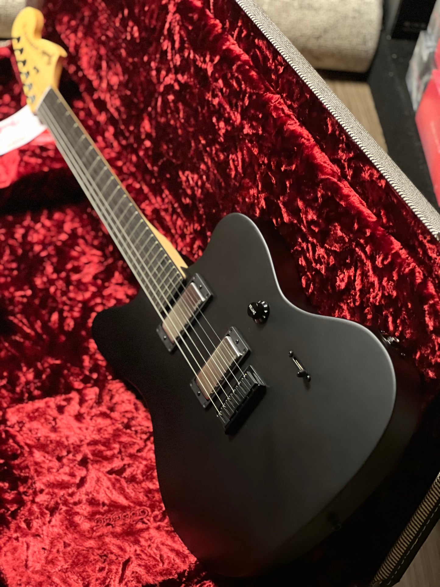 Fender Artist Jim Root Jazzmaster with Ebony Neck in Flat Black US23005880