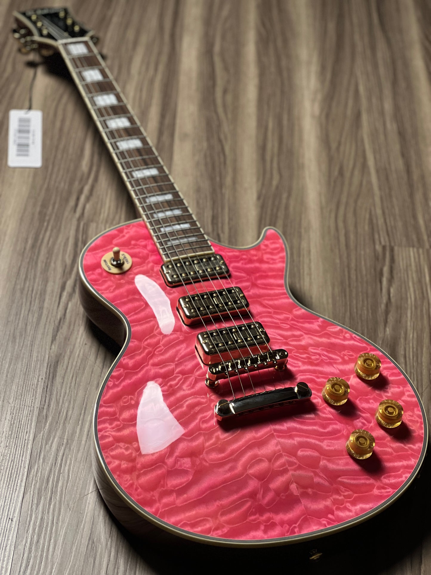 Soloking SLC60 T3 FM with 5A Quilt Top in Trans Pink