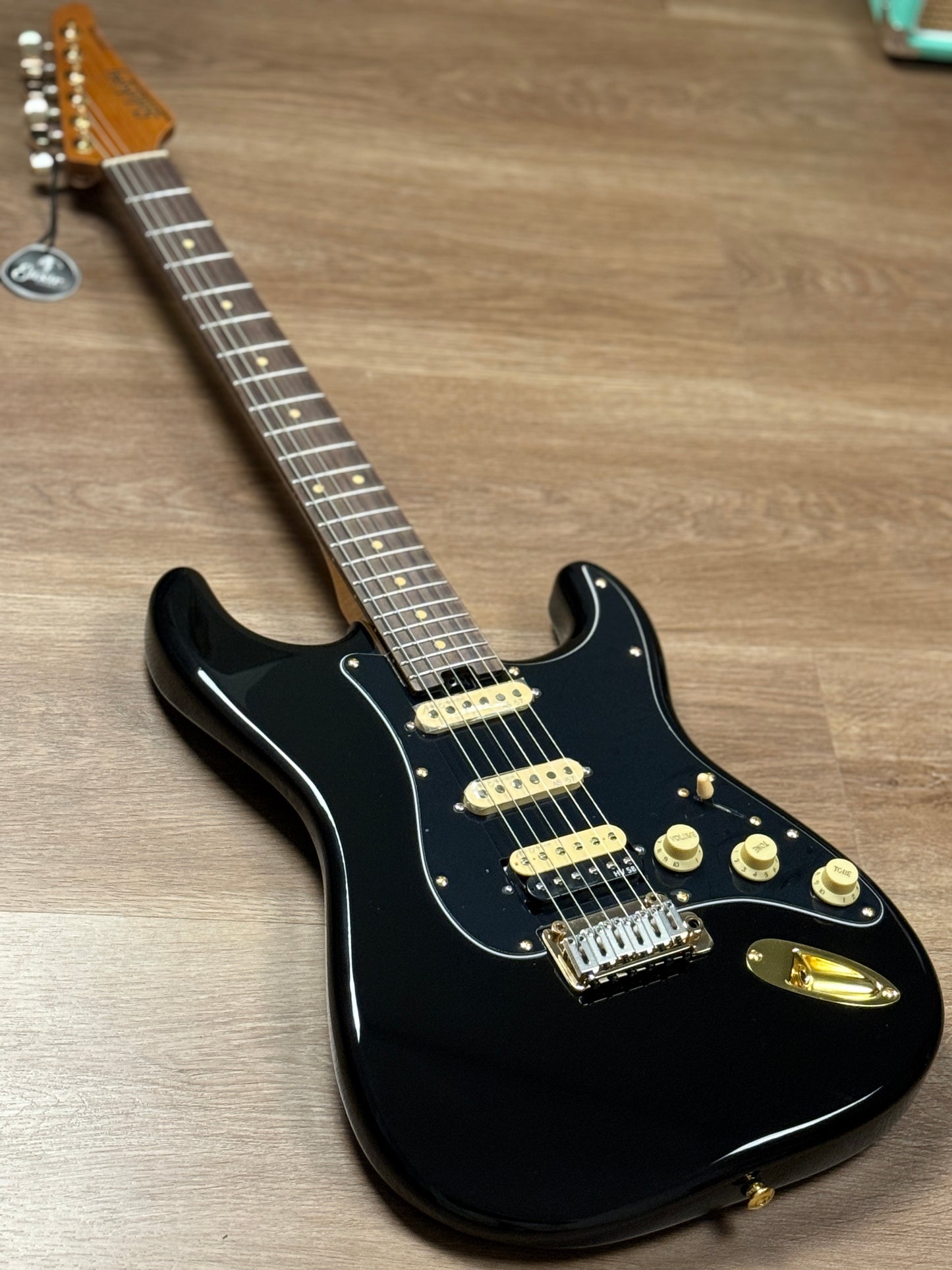 Soloking MS-1 Artisan with Rosewood FB in Black Beauty with Gold Hardware JESCAR