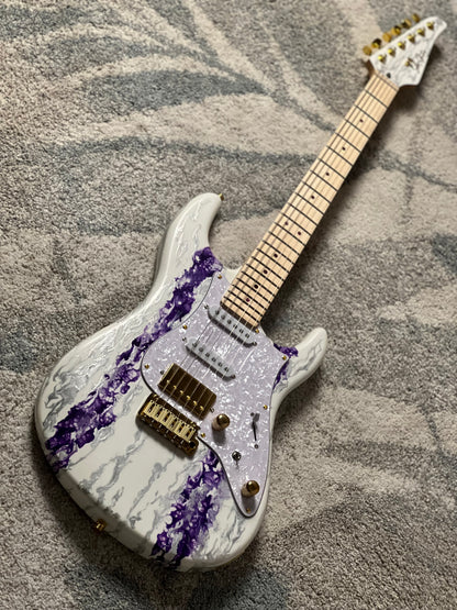 SLX X Dhatarattha Custom DST in Amethyst Shmear with Maple FB