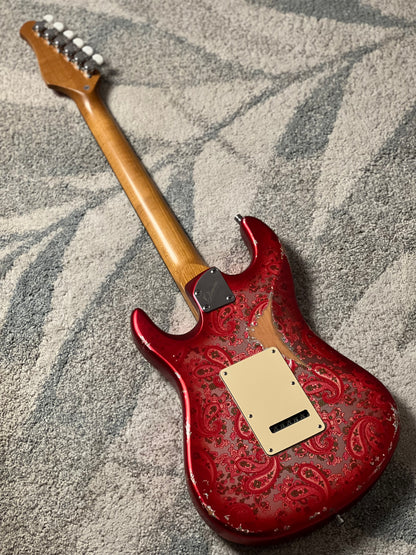 Dhatarattha Performance DST HSS in Pink Paisley Relic with Rosewood FB