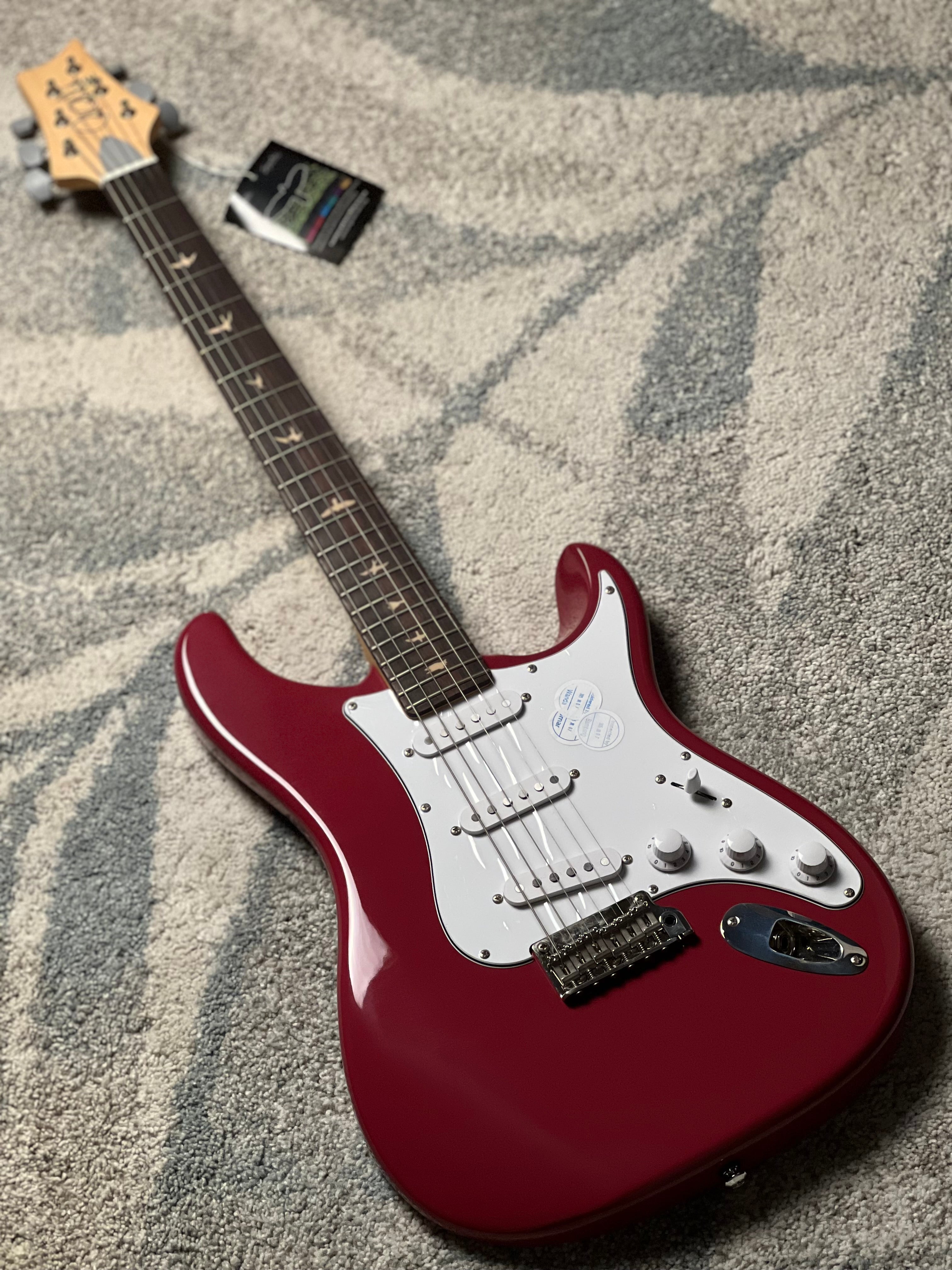 PRS SE John Mayer Silversky w/ Rosewood FB in Derby Red