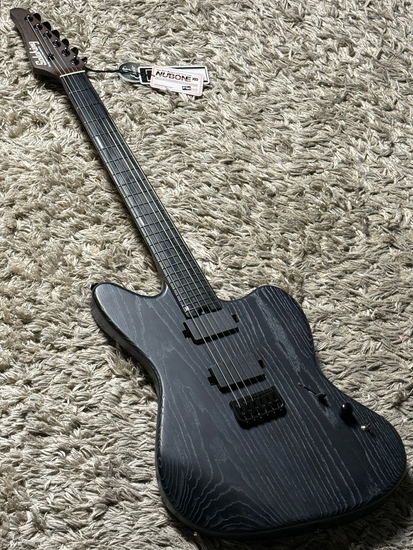 Soloking MJM-1 Custom HH with Wenge Neck in Driftwood Black