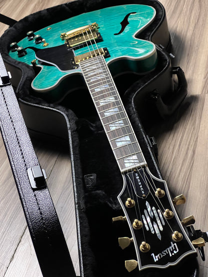 Gibson ES Supreme in Seafoam Green with Case 21624260