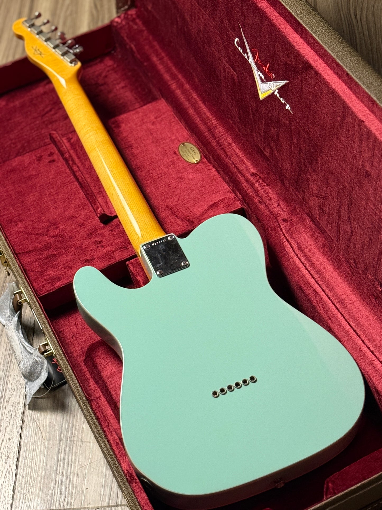 Fender Custom Shop 59 Vintage Custom Telecaster in Aged Surf Green R127325