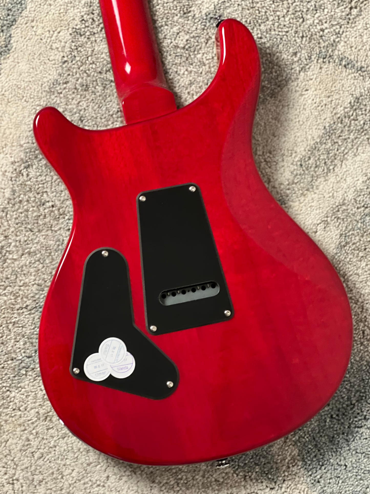 PRS SE Custom 24 Flame in Charcoal Cherry Burst