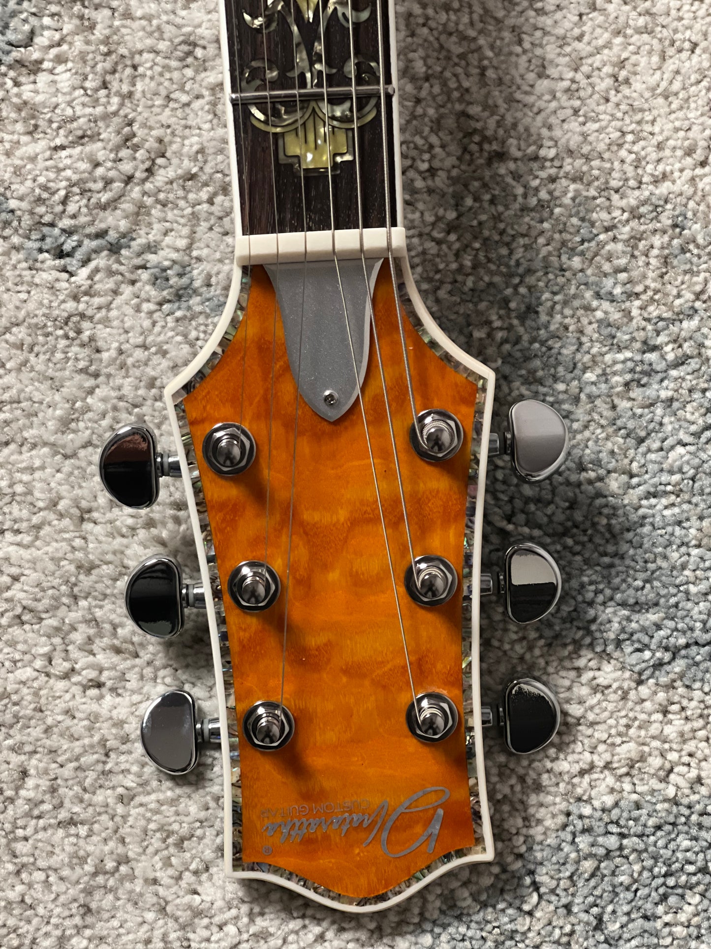 Dhatarattha Custom DLP in Orange Tiger with 5A Quilt Top
