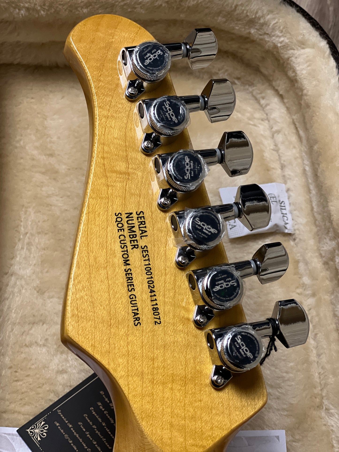 SQOE SEST1001 HSS Custom Shop Series in Belair Blue Limited Edition with Hardshell Case