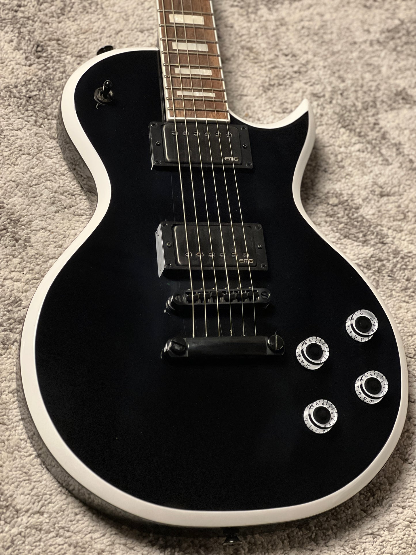 Jackson X Series Signature Marty Friedman MF-1 with Laurel FB in Gloss Black with White Bevels