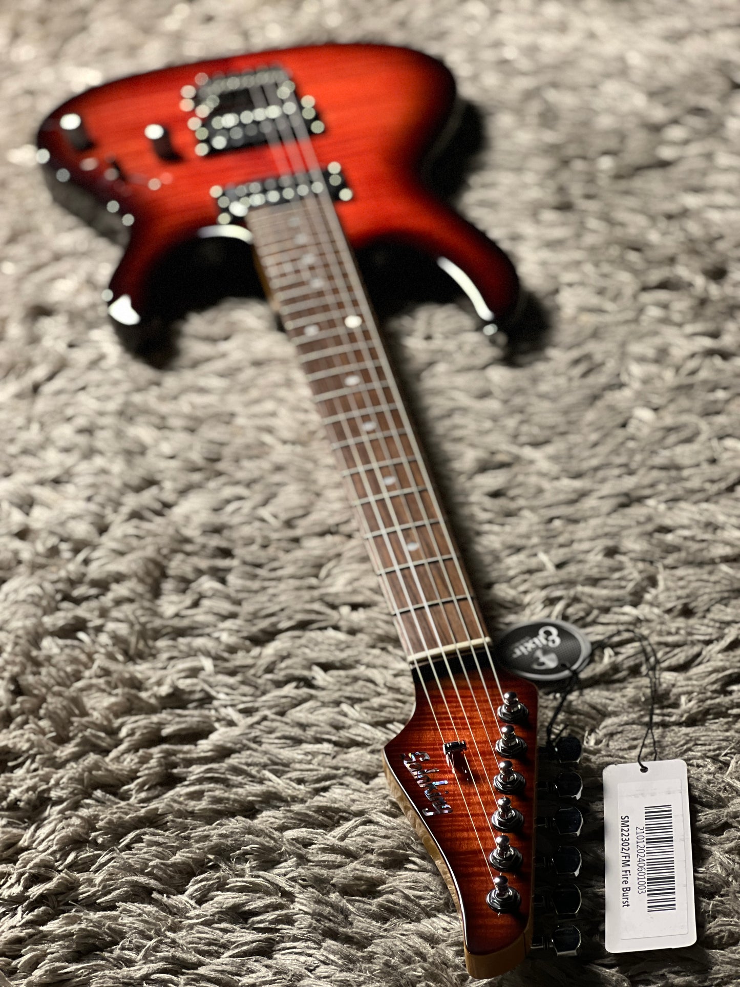 Soloking SM-22 HH FM Shredmaster with Rosewood FB in Fire Burst