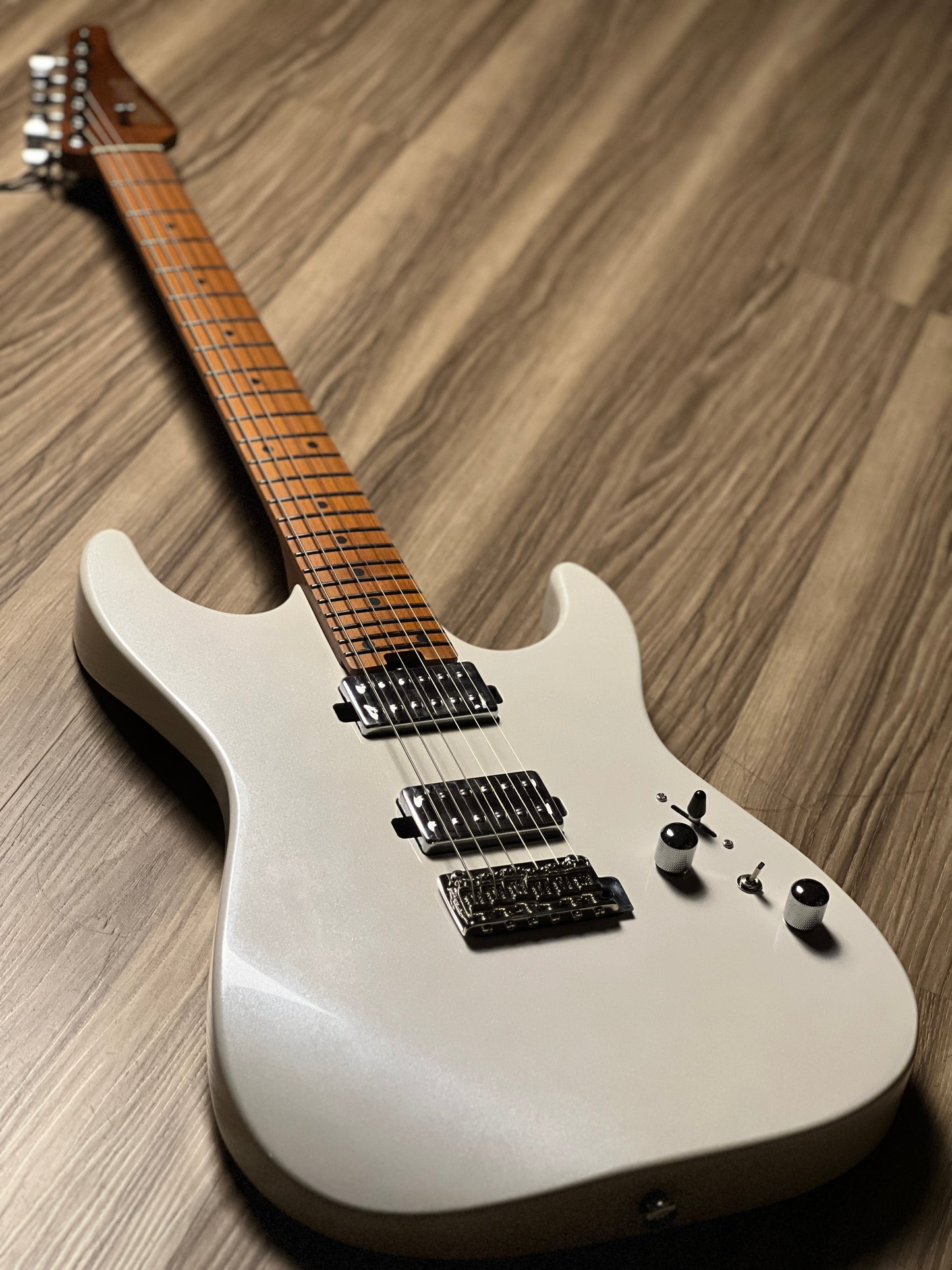 Soloking MS-1 Custom 24 HH MKII in Pearl White Metallic