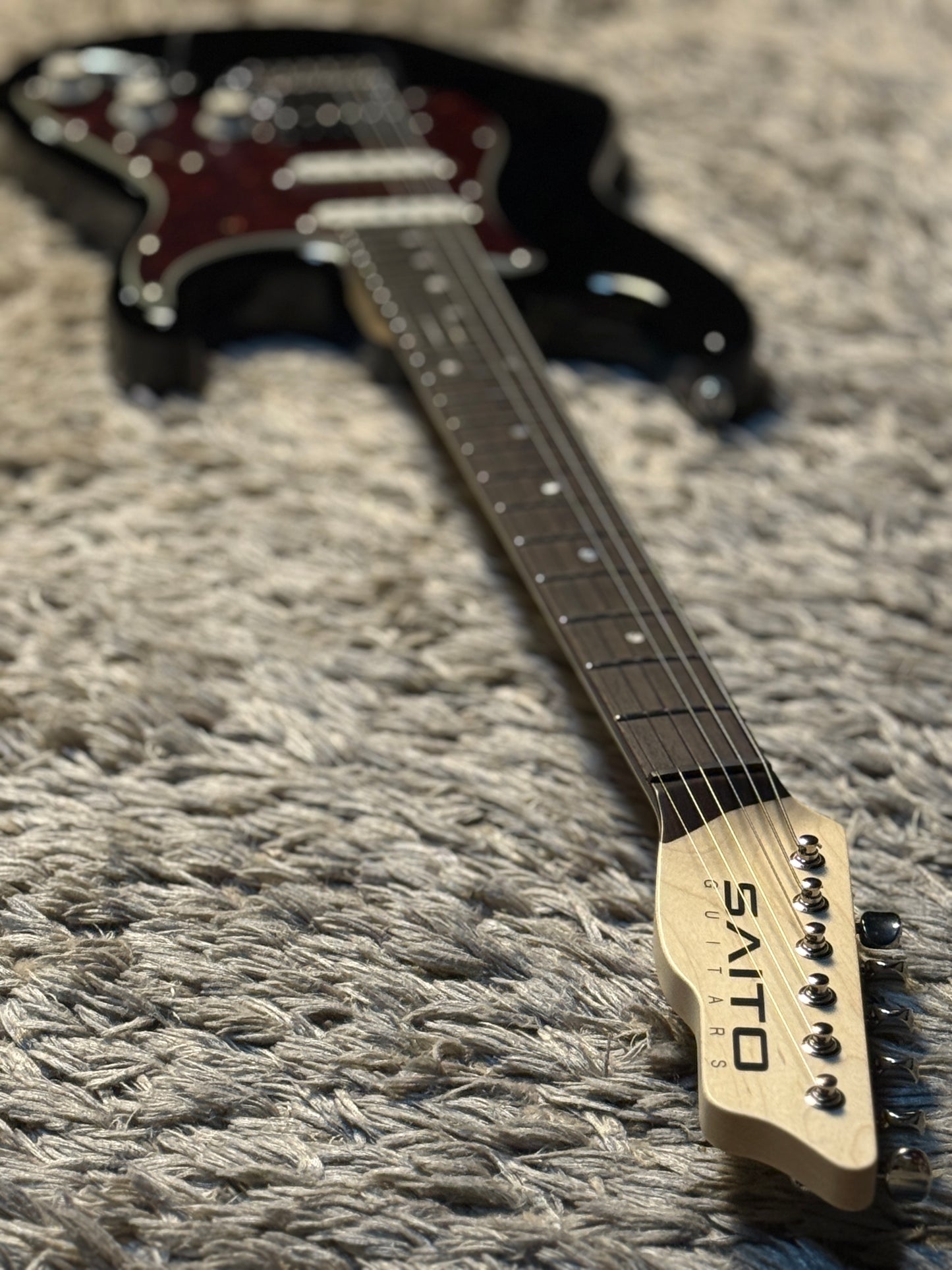 Saito S-622CS SSH Heritage with Rosewood in Black with Tortoise PG 253040