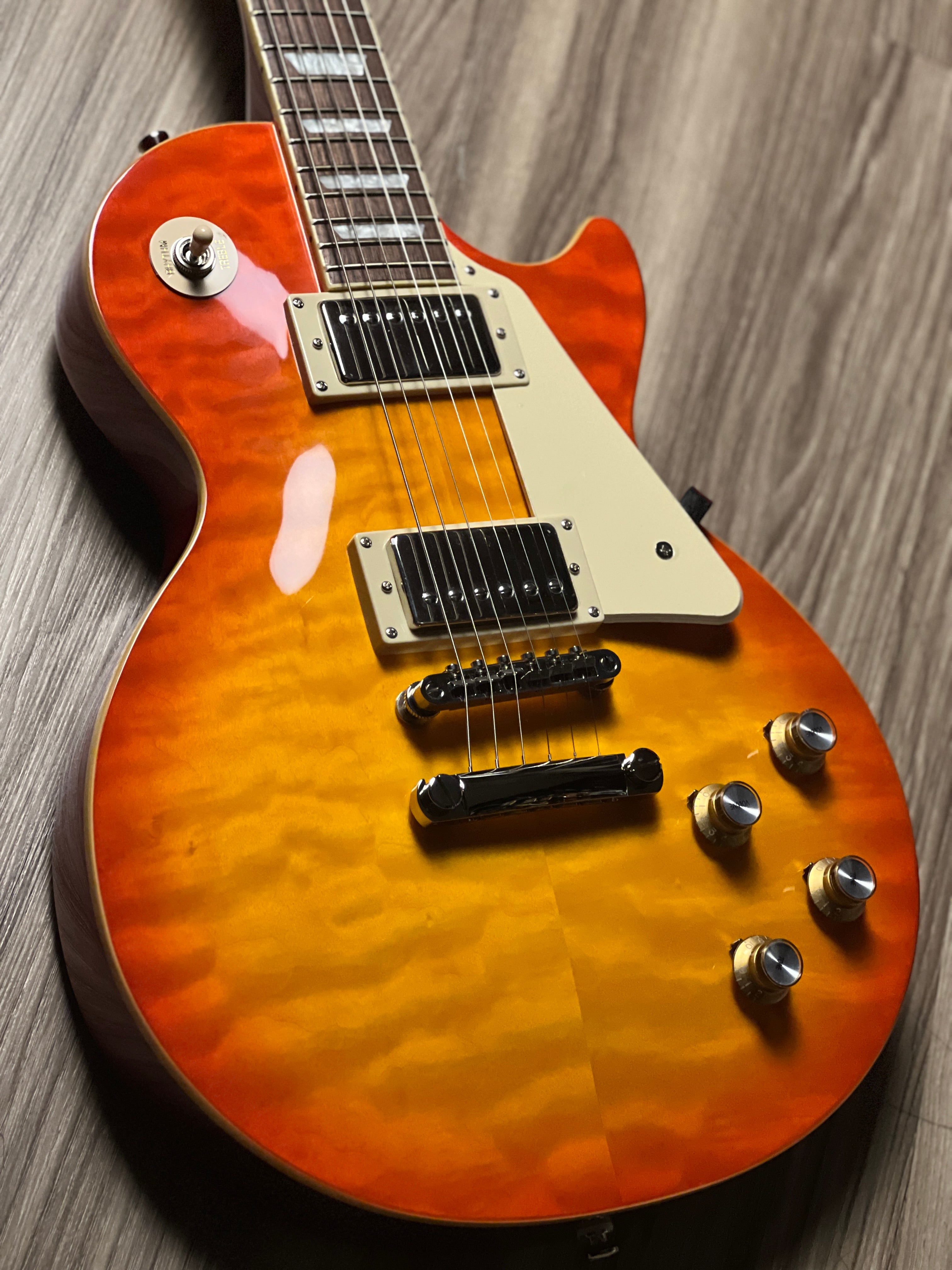 Epiphone Les Paul Standard 60s Quilt Top in Faded Cherry Sunburst